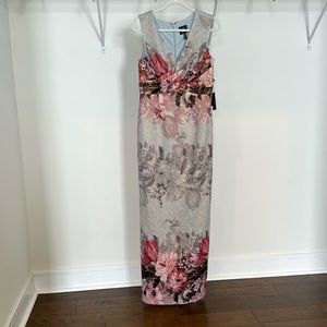 Adrianna Papell floor length gown.